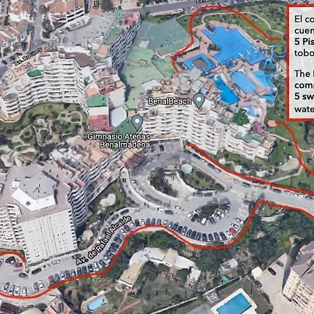 Benal Ii, Estudio Con Parque Acuatico Y Vistas Al Mar. *